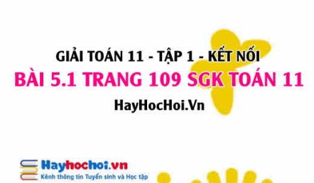 Giải bài 5.1 trang 109 Toán 11 tập 1 SGK Kết nối tri thức